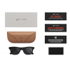 Умные очки Ray-Ban Meta* Wayfarer Gen 2 Matte Black, Прозрачные линзы для компьютера Clear Blue-Violet (RW4012), размер L